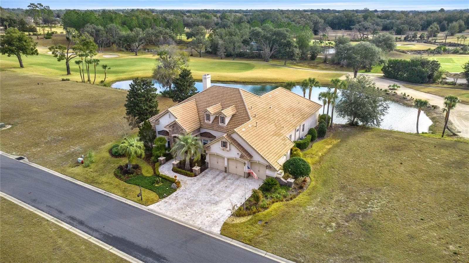Front aerial view of home - 6861 SW 179TH AVENUE RD, DUNNELLON