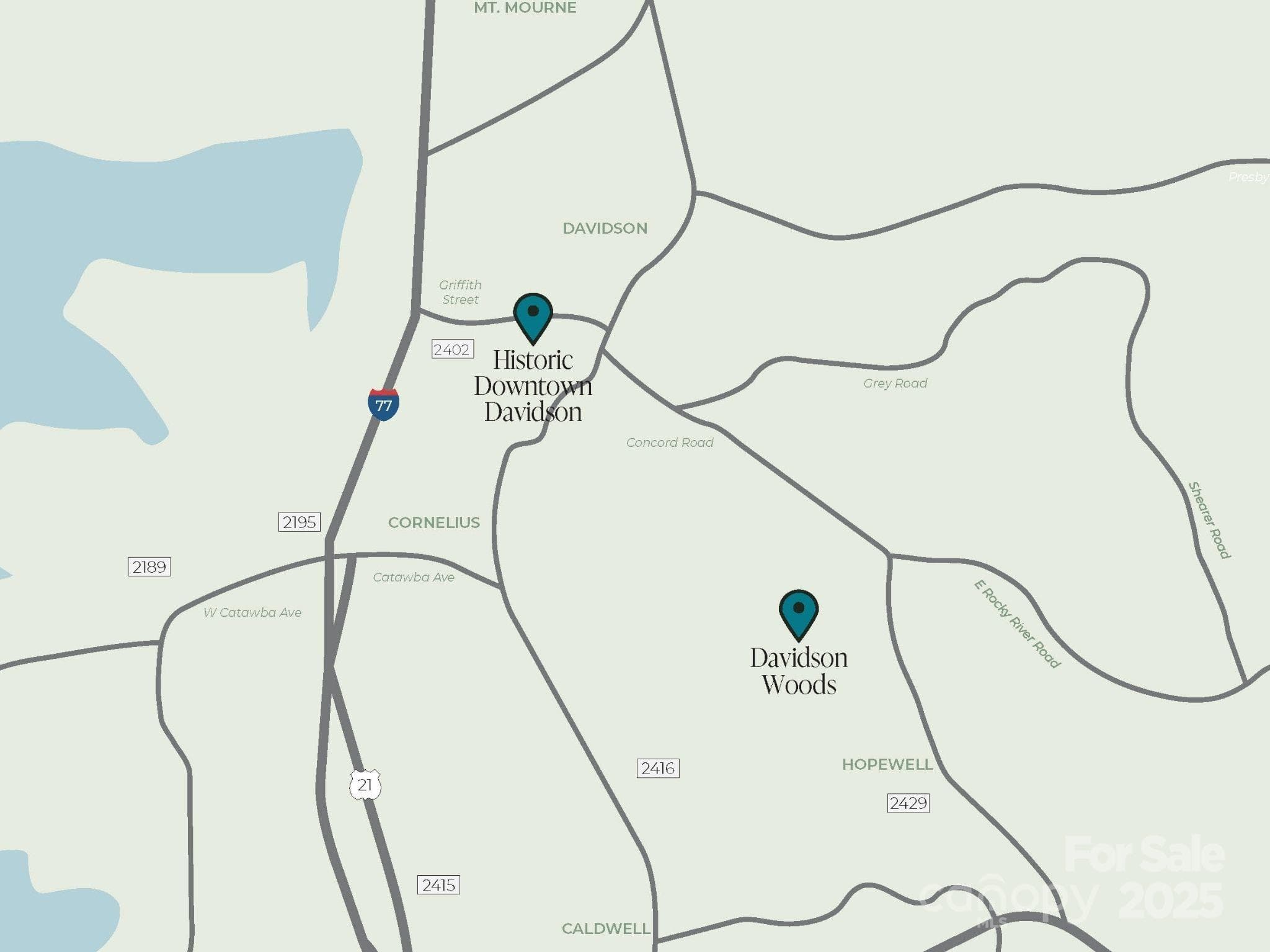 Proximity to Downtown Davidson - Davidson
