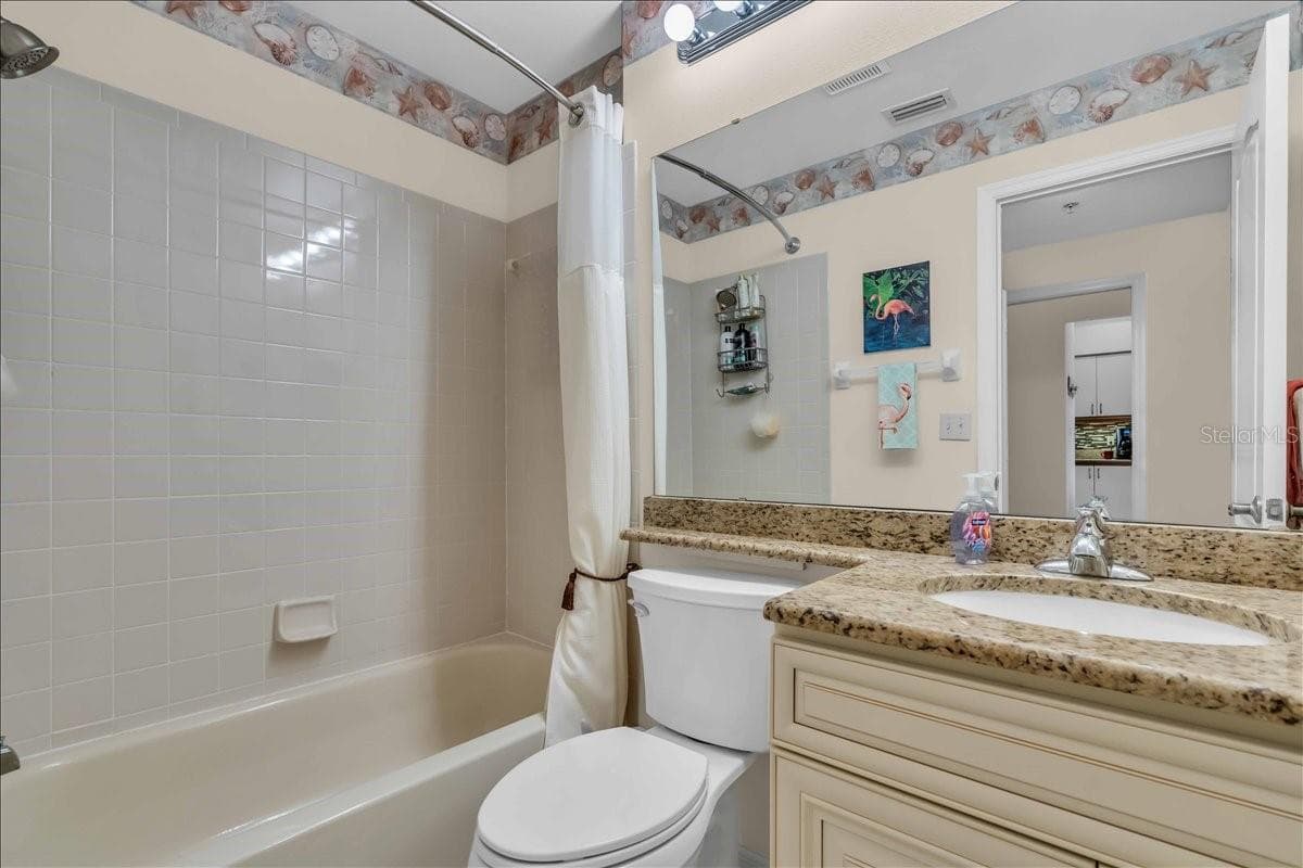 guest bath - 6713 STONE RIVER RD #206, BRADENTON
