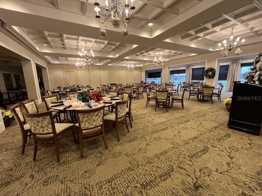main dining room - 6713 STONE RIVER RD #206, BRADENTON