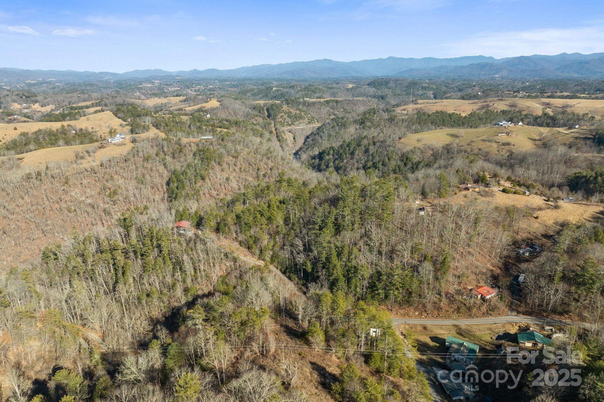 Aerial of Ivy Bluffs Rd - Marshall