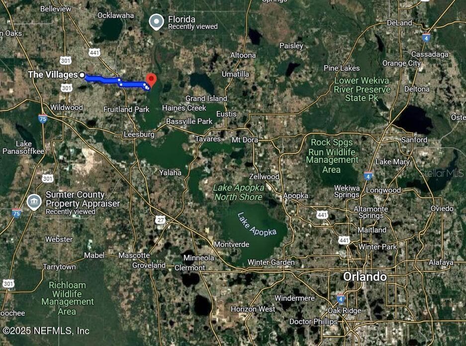 Map Location - 6001 BIRD ISLAND DR, LADY LAKE