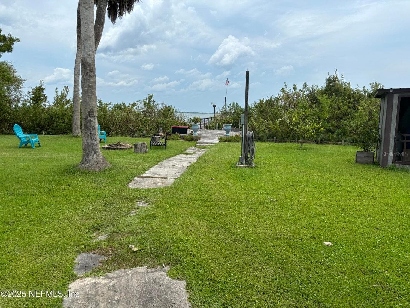 Walkway to Dock - 6001 BIRD ISLAND DR, LADY LAKE