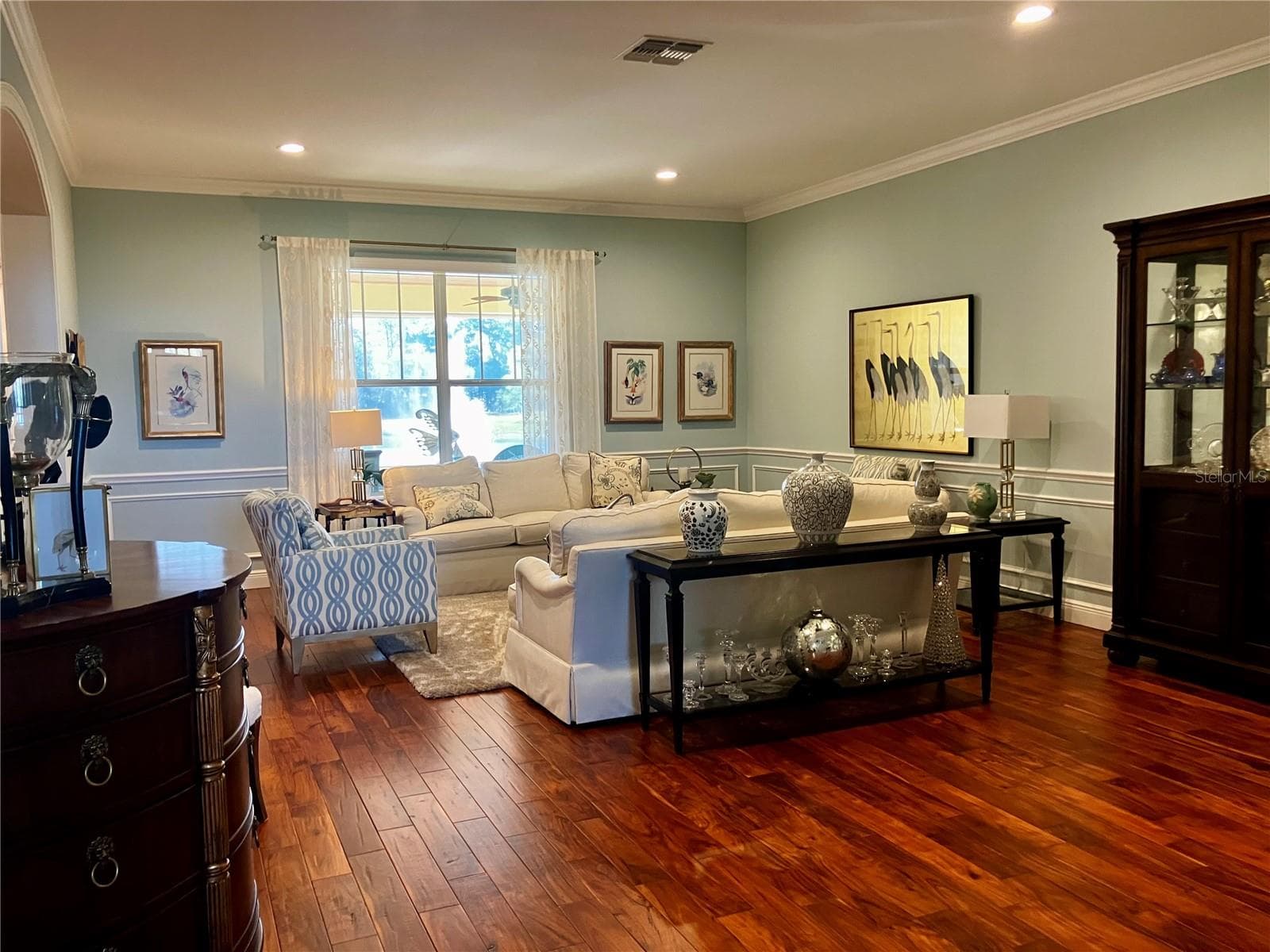 Living room with view of pond - 3709 GALLAGHER RD, PLANT CITY