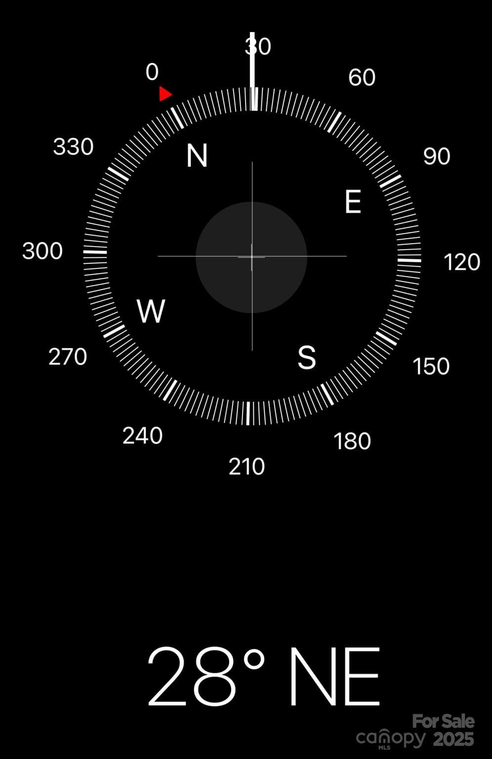 Lot Compass Info - 53 & 55 Running Cedar Drive, Mars Hill