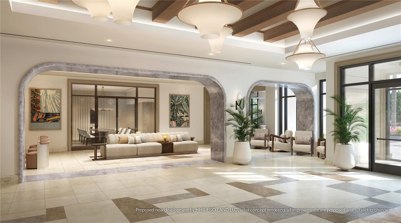 A Welcomed Arrival. The stage is set for your much-anticipated entrance. A porte-cochere will lead to the open-air lobby, staffed 24/7, so there’s always someone to welcome you home. You’ll delight in the instantly impressive space which features your Residential Services reception area, the resident’s lounge, inspired workspaces, flex rooms for events and a coffee bar. Artist concept rendering, all improvements are proposed and subject to change. ©Disney - 10300 WINTER SPARKLE CIR, GOLDEN OAK