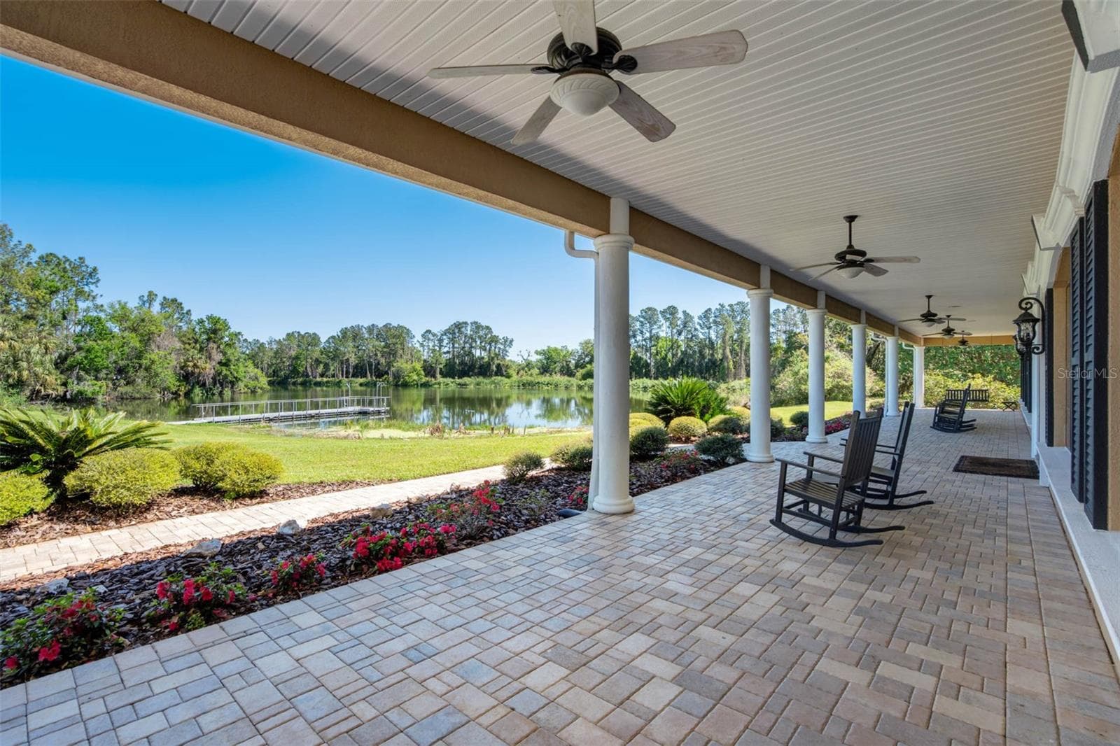 Lake view from front porch side right - 701 E 60 HWY, PLANT CITY
