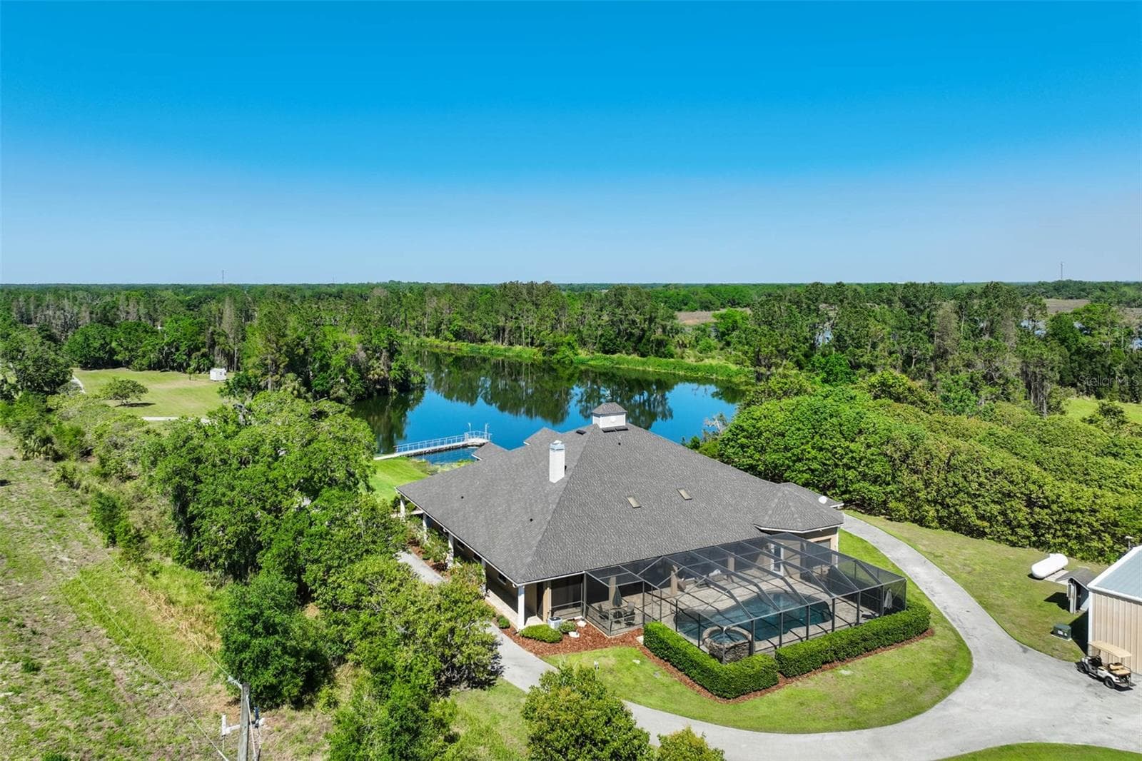 House back ariel view - 701 E 60 HWY, PLANT CITY