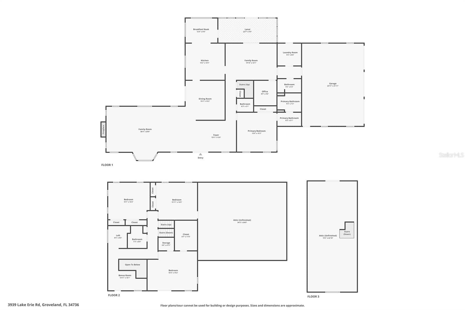 Single Family Residence at 3939 LAKE ERIE RD, GROVELAND, photo 16 of 42