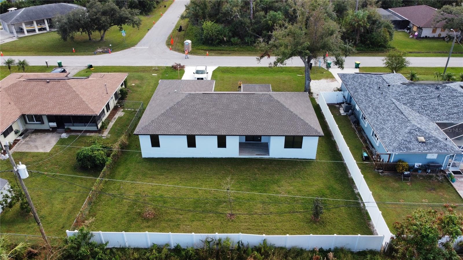 Back Aerial - 20296 RUTHERFORD AVE, PORT CHARLOTTE