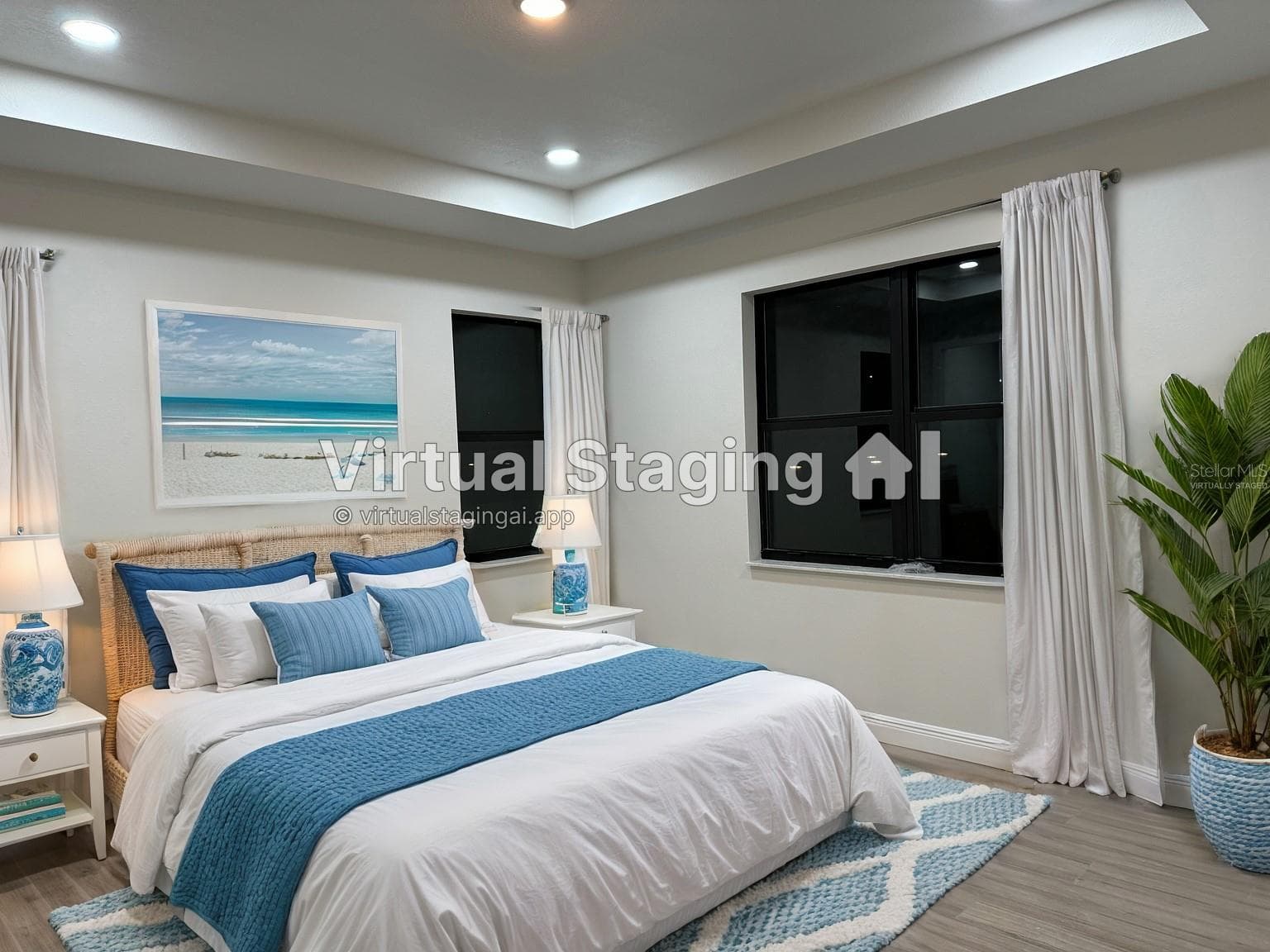 Virtually Staged Master Bathroom - 20296 RUTHERFORD AVE, PORT CHARLOTTE