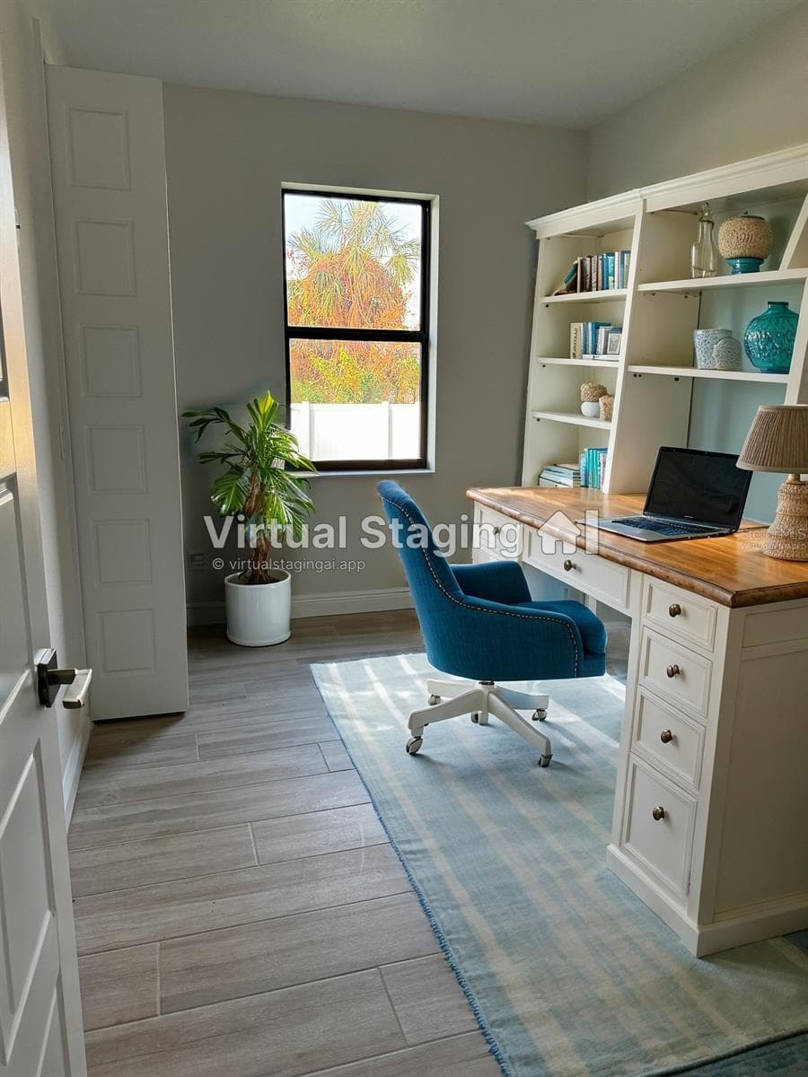 Virtually Staged Bedroom 2 - 20296 RUTHERFORD AVE, PORT CHARLOTTE