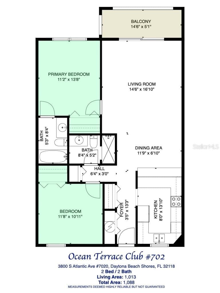 Condominium at 3800 S ATLANTIC AVE #702, DAYTONA BEACH SHORES, photo 22 of 56