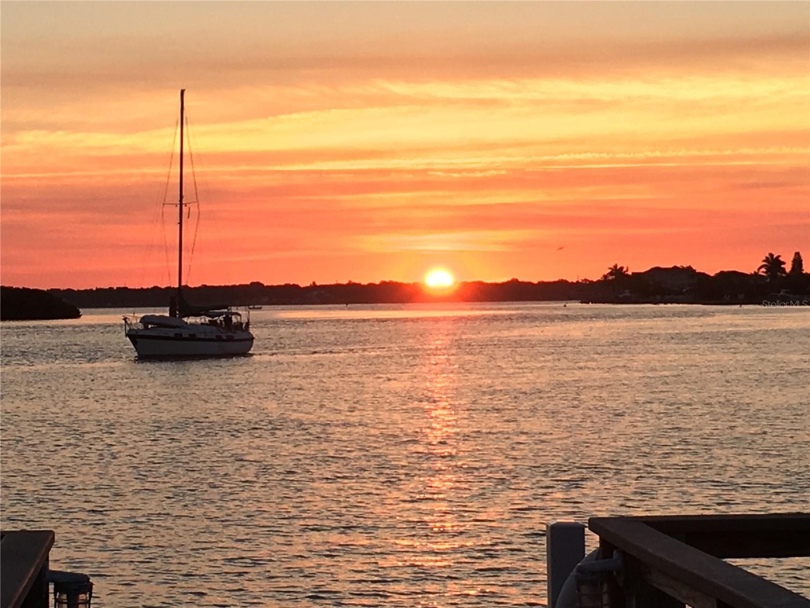 SunRISE shot - taken from Fishing Dock - 1 KEY CAPRI #303E, TREASURE ISLAND