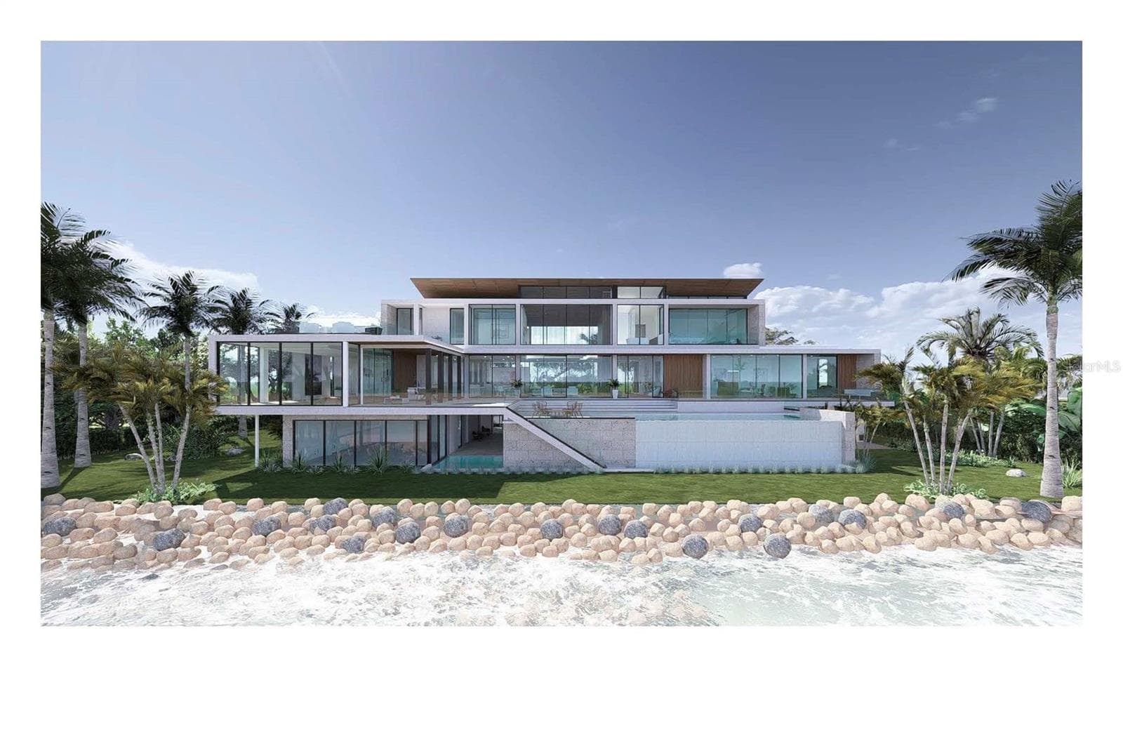 Rendering of potential new build - 603 INDIAN BEACH LN, SARASOTA