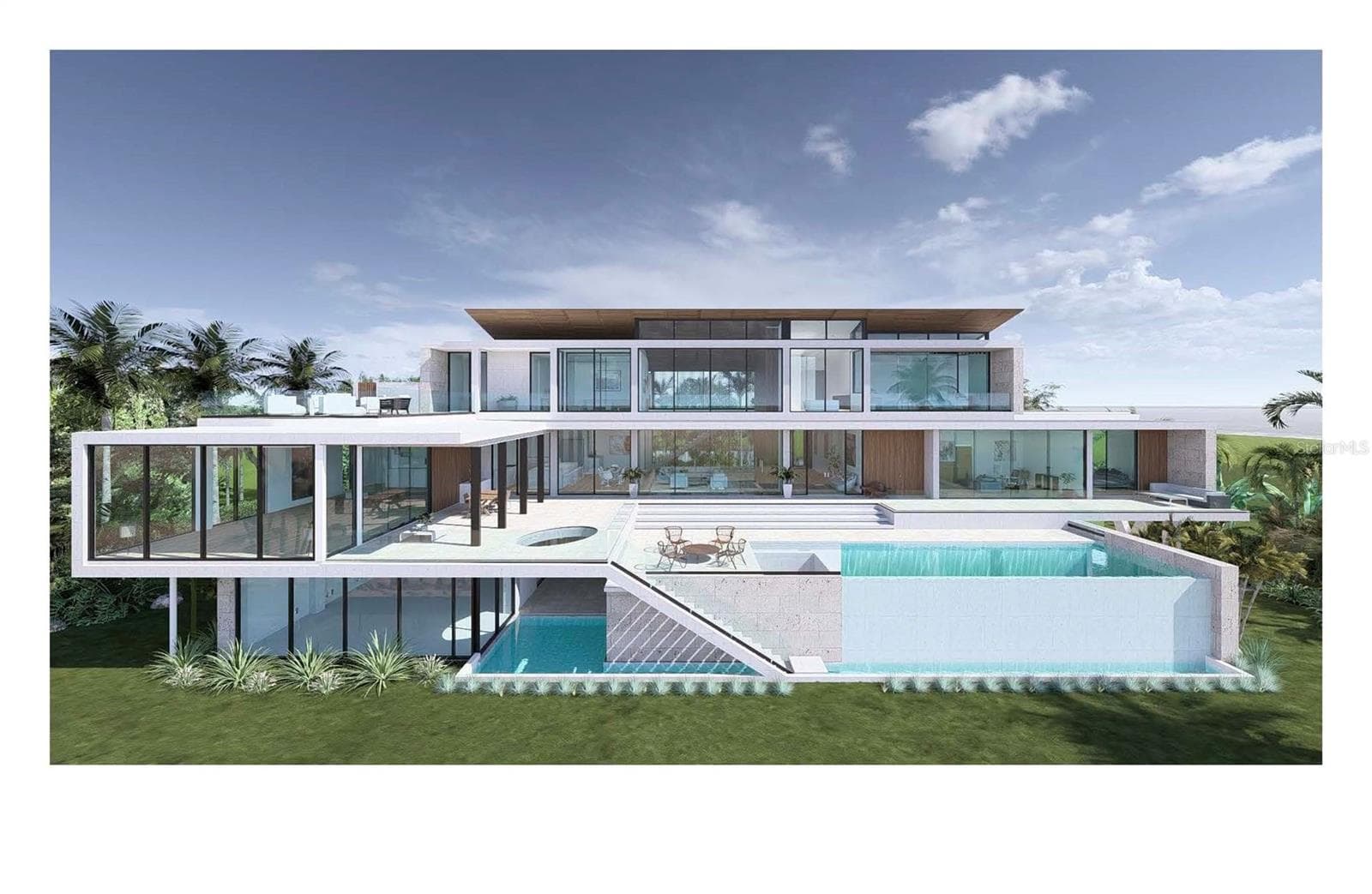 Rendering of potential new build - 603 INDIAN BEACH LN, SARASOTA