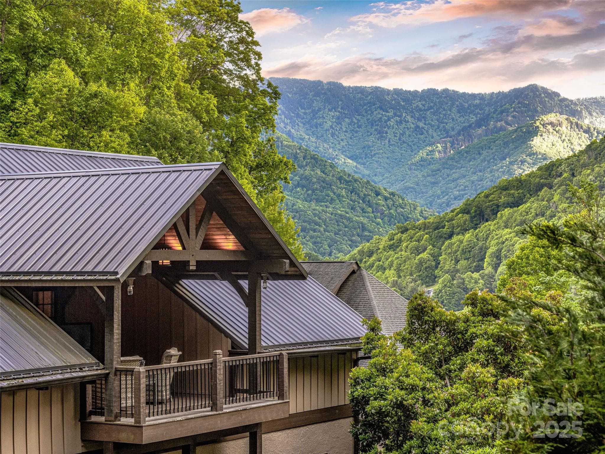 Elevated Guest House balcony. - 202 Emerald Lane, Maggie Valley