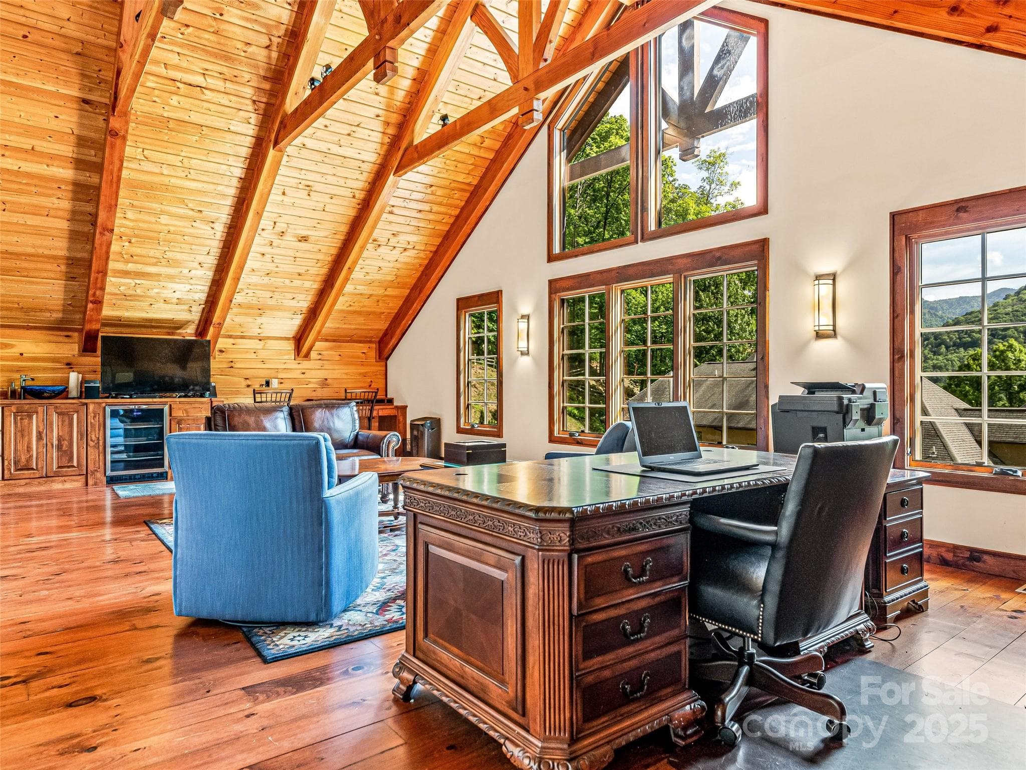 A commanding office upstairs in the Guest House. - 202 Emerald Lane, Maggie Valley