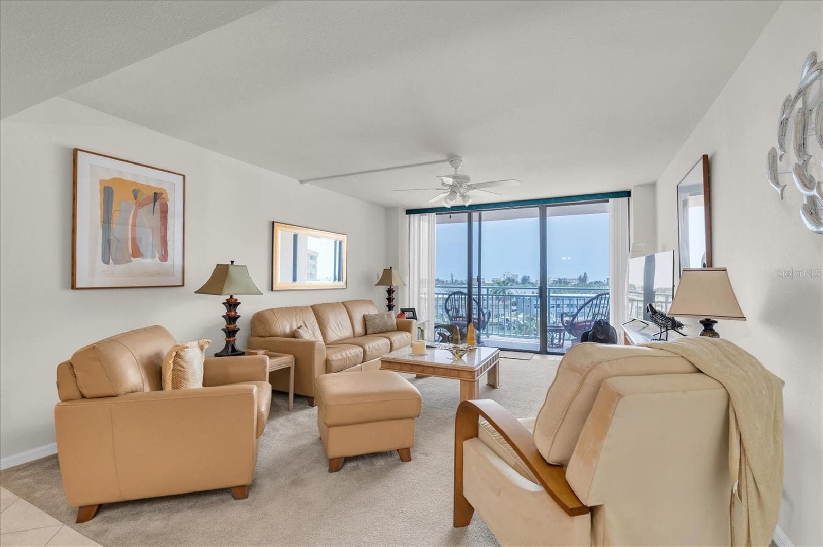 Living Room View - viewed from Dining Area - 1 KEY CAPRI #502E, TREASURE ISLAND