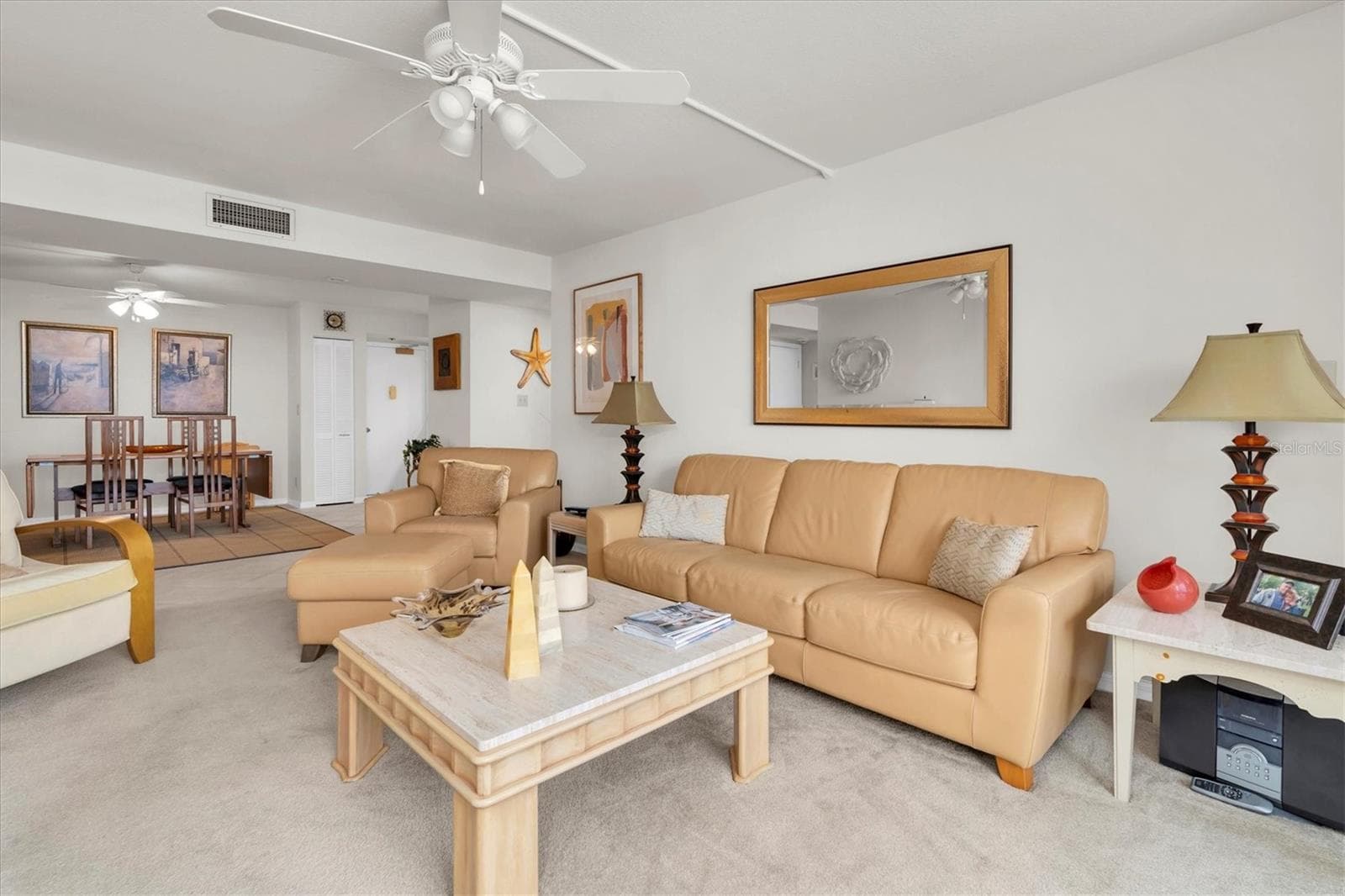 Living Room - opens to Dining Area - 1 KEY CAPRI #502E, TREASURE ISLAND
