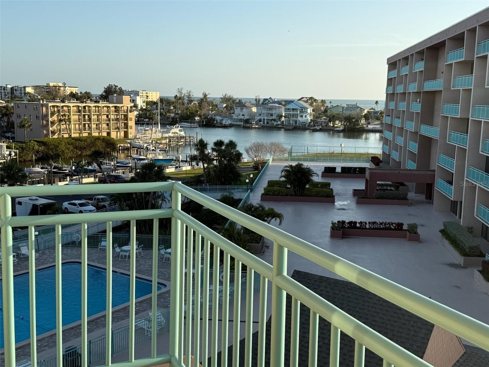 Bay & Gulf views (2nd set) - from Master Br Balcony - 1 KEY CAPRI #502E, TREASURE ISLAND