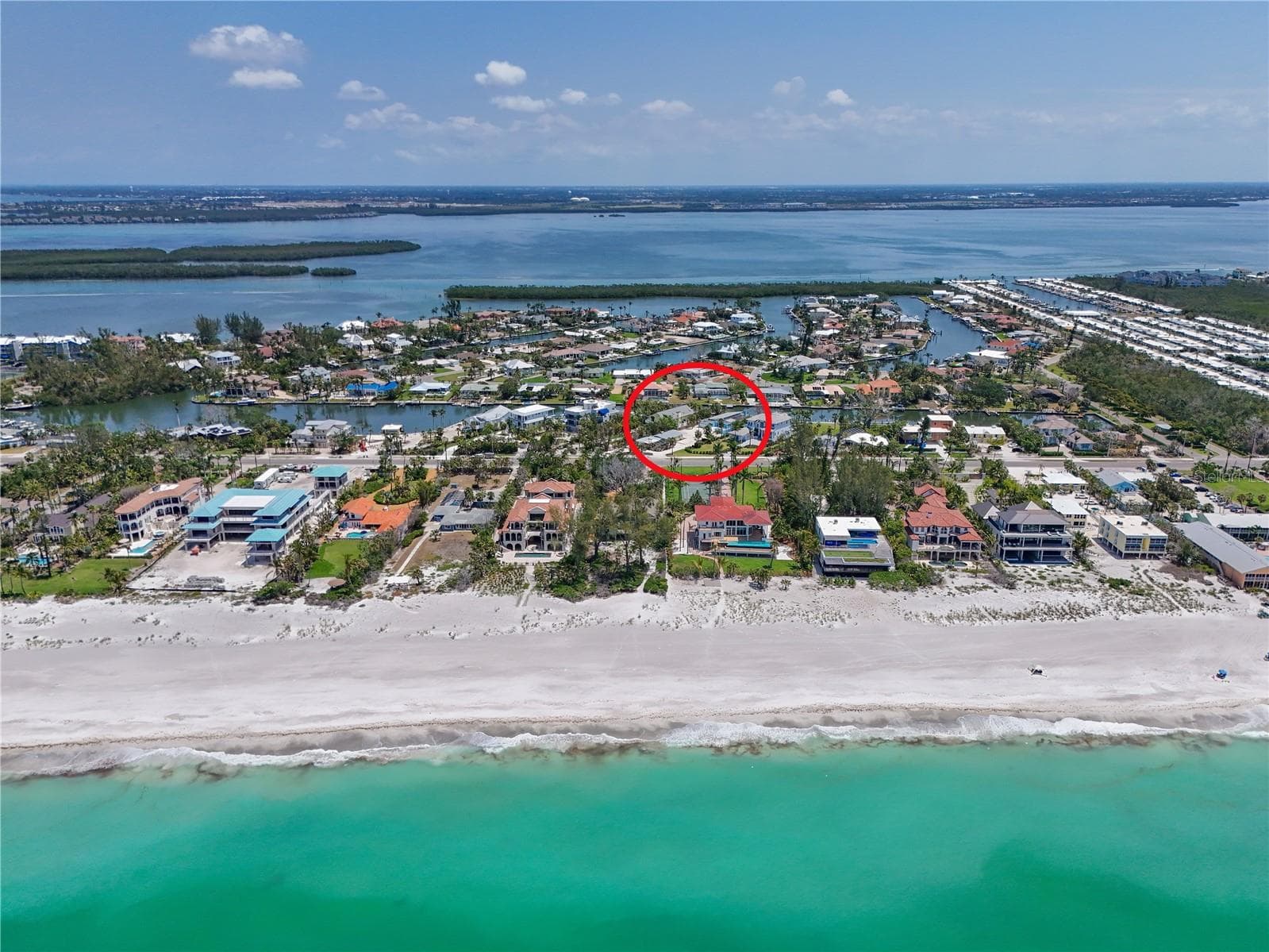 East facing aerial from the Gulf - 5924 GULF OF MEXICO DR, LONGBOAT KEY