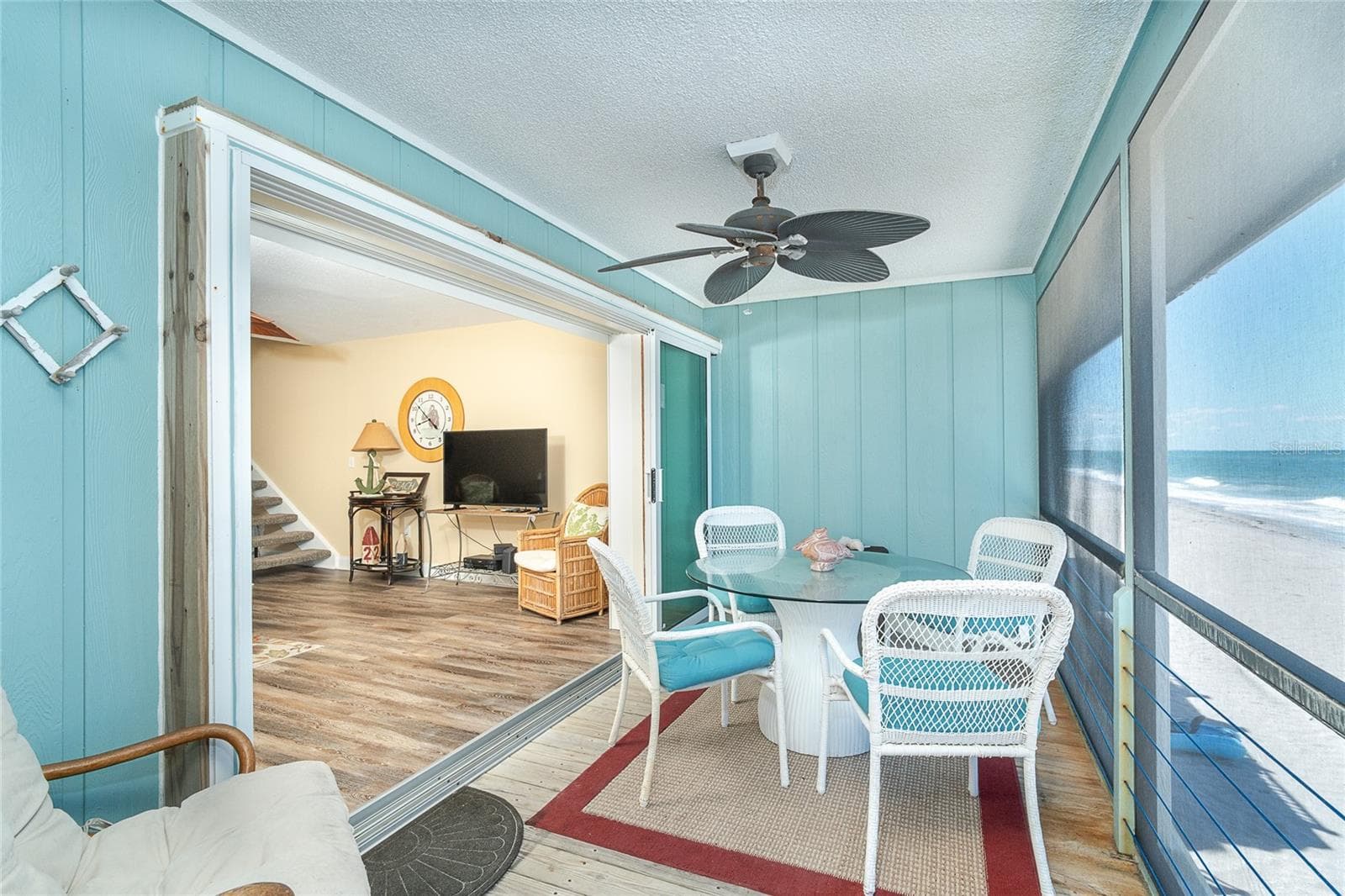 Deck off Living Area. - 301 S GULF BLVD #3, PLACIDA