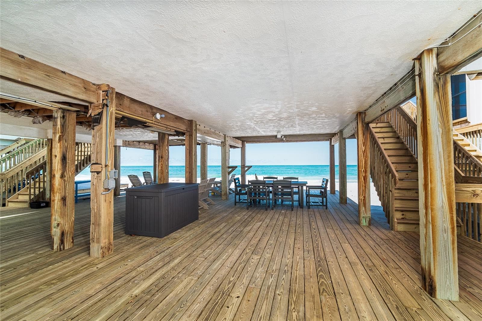 Downstairs Deck. - 301 S GULF BLVD #3, PLACIDA
