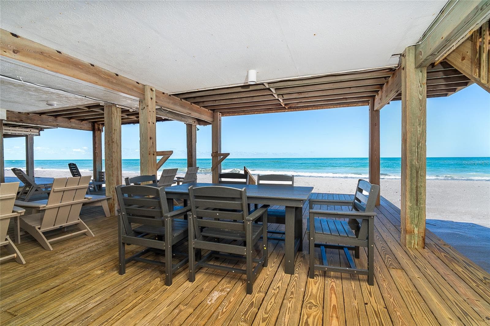 Downstairs Deck. - 301 S GULF BLVD #3, PLACIDA