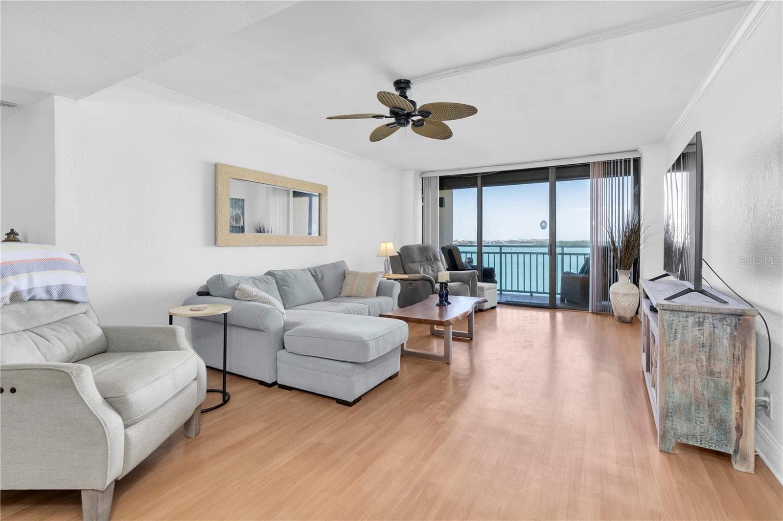 Living Area - FLOOR to CEILING GLASS - opens to Balcony - 1 KEY CAPRI #303E, TREASURE ISLAND