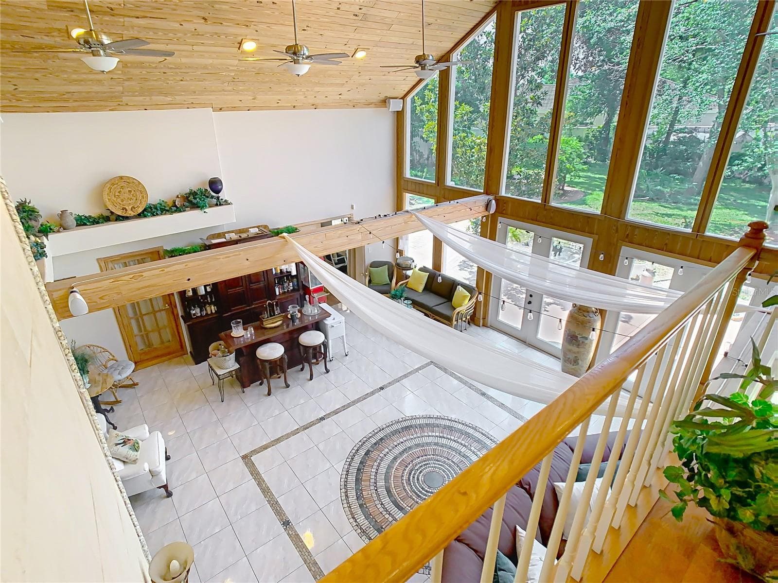 View of Great Room from 2nd Floor Balcony - 5852 MEDINAH WAY, ORLANDO