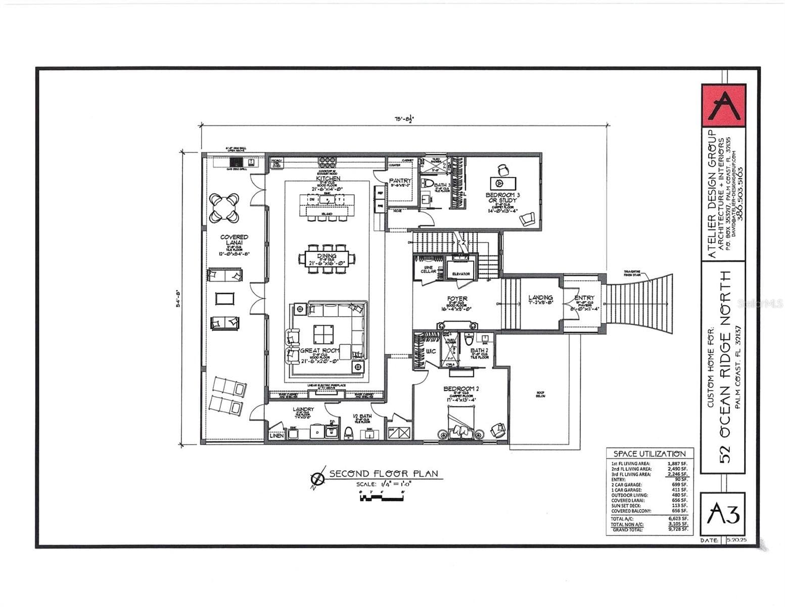 SECOND FLOOR - 52 OCEAN RIDGE BLVD N, PALM COAST