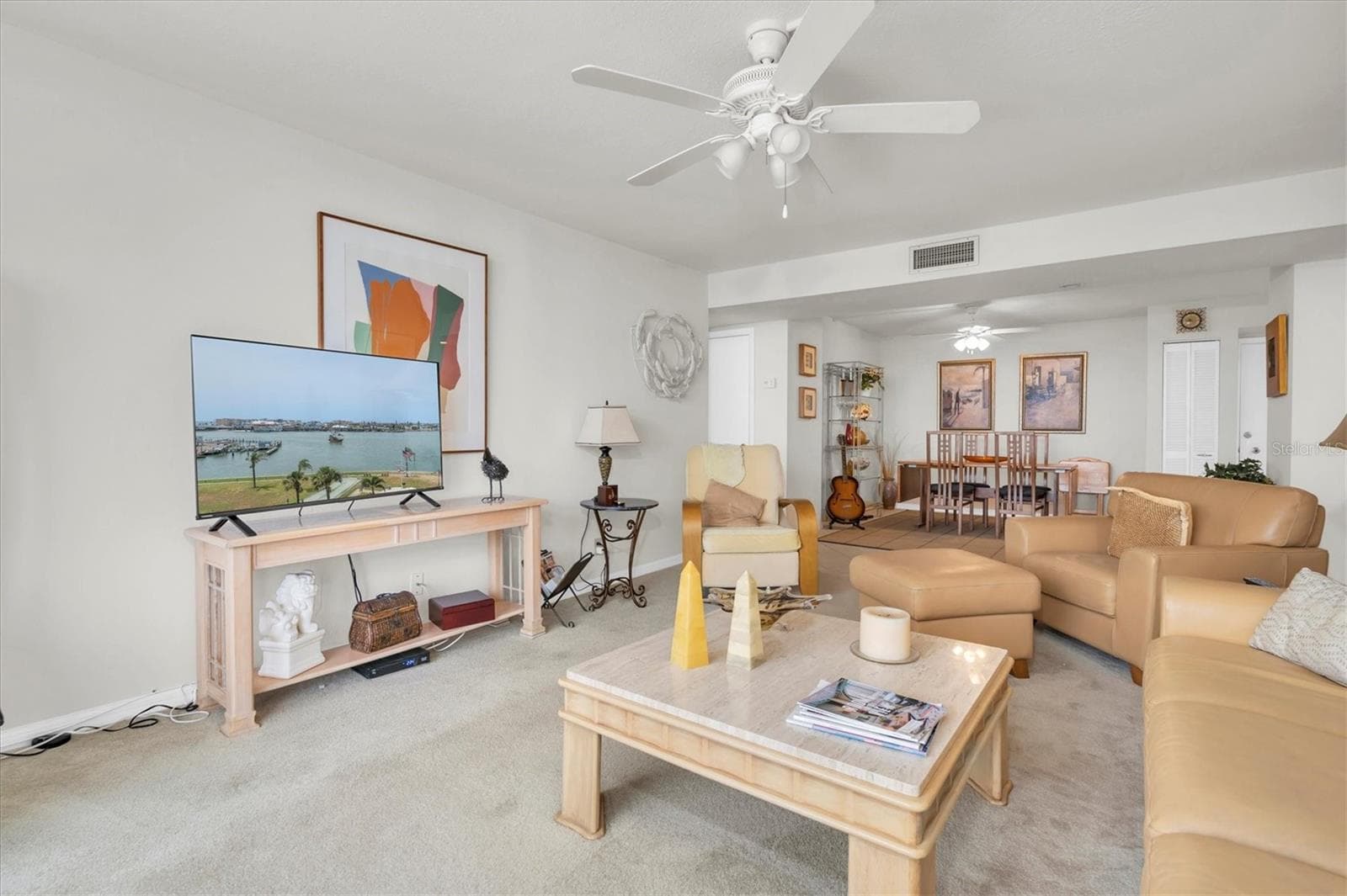 Living Room - opens to Dining Area - 1 KEY CAPRI #502E, TREASURE ISLAND