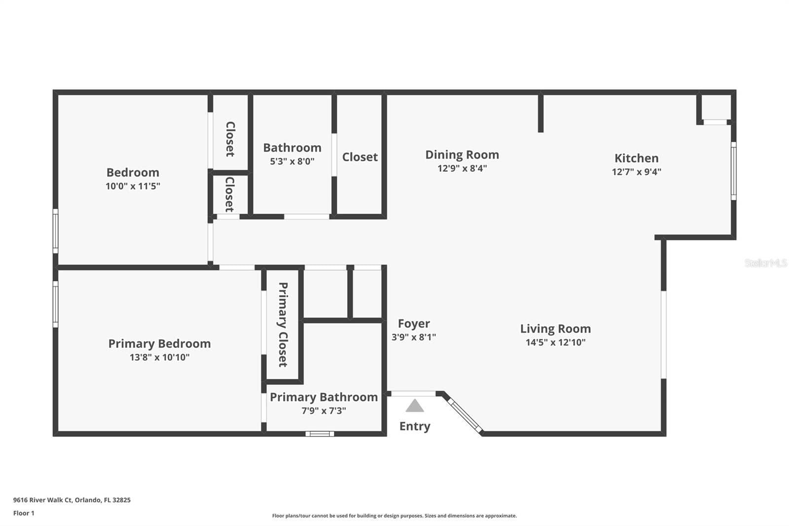 Floor plan - 9616 RIVER WALK CT, ORLANDO