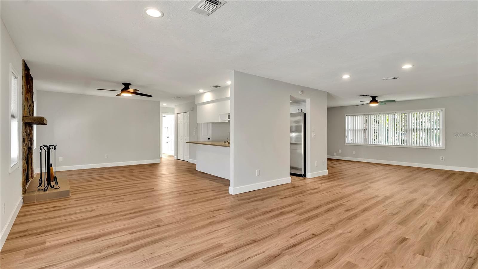 View of Family Room from the Dining Room - 7801 17TH WAY N, ST PETERSBURG
