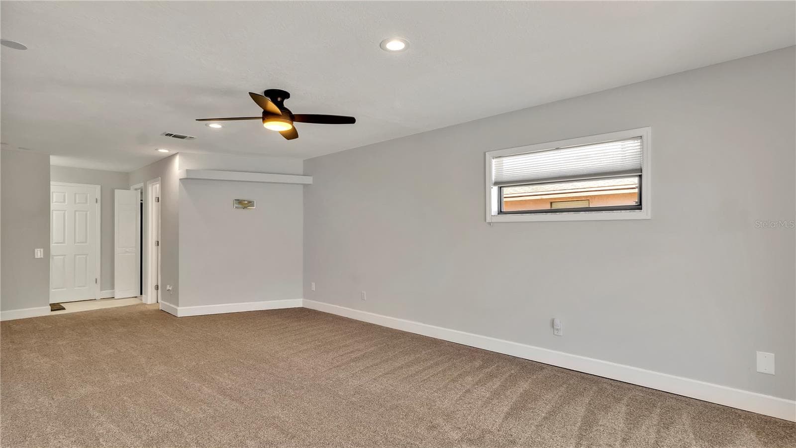 Large (12x26) Primary Bedroom with 2 walk-in closets - 7801 17TH WAY N, ST PETERSBURG