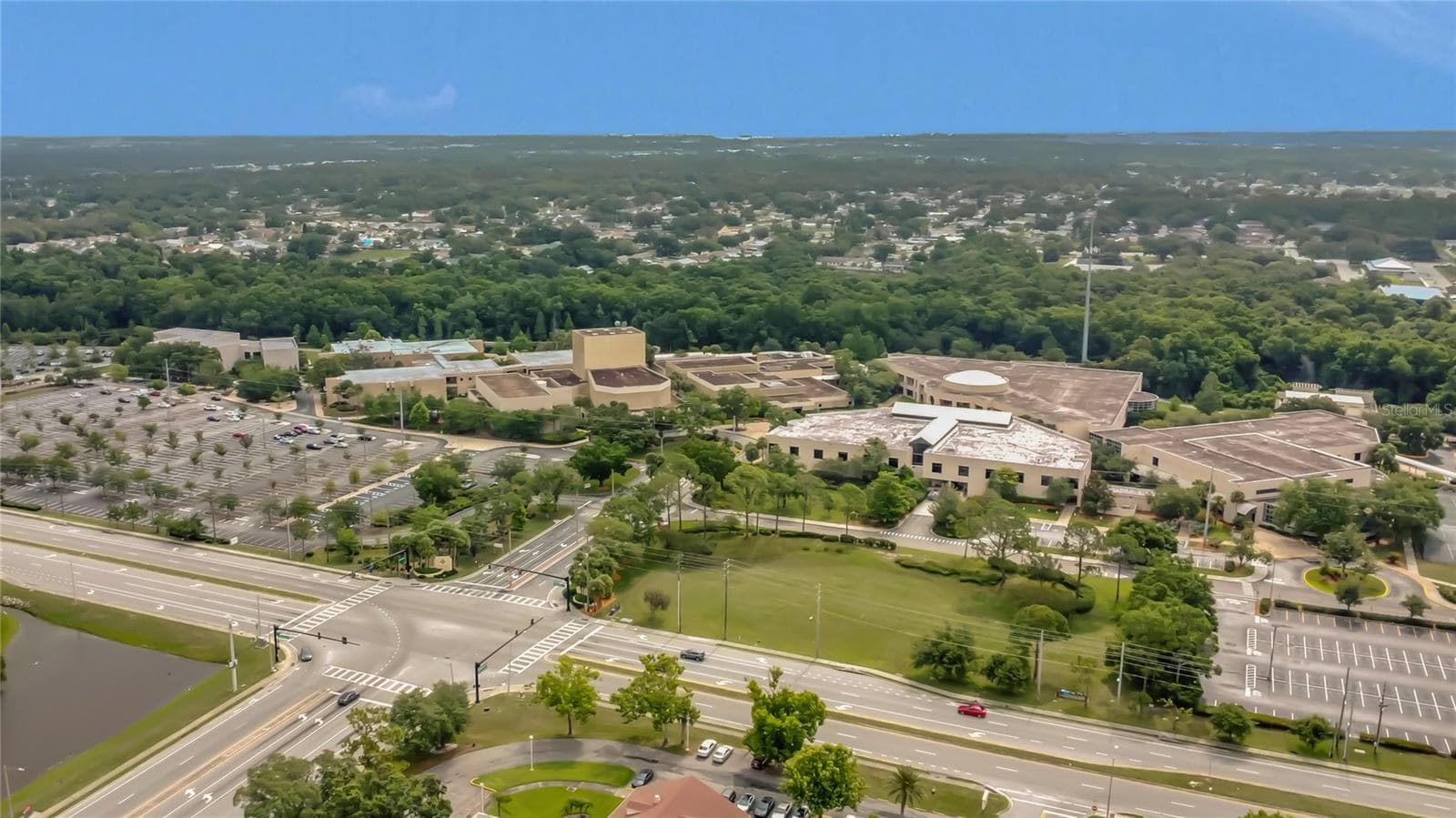Aeriel view of Valancia Community College which is down the street from the unit - 8213 CLAIRE ANN DR #108, ORLANDO