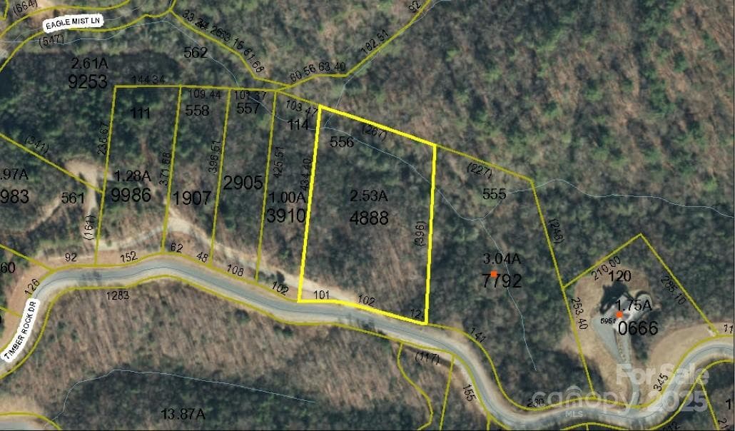 Aerial Map - Lot# 556 Timber Rock Drive, Lenoir