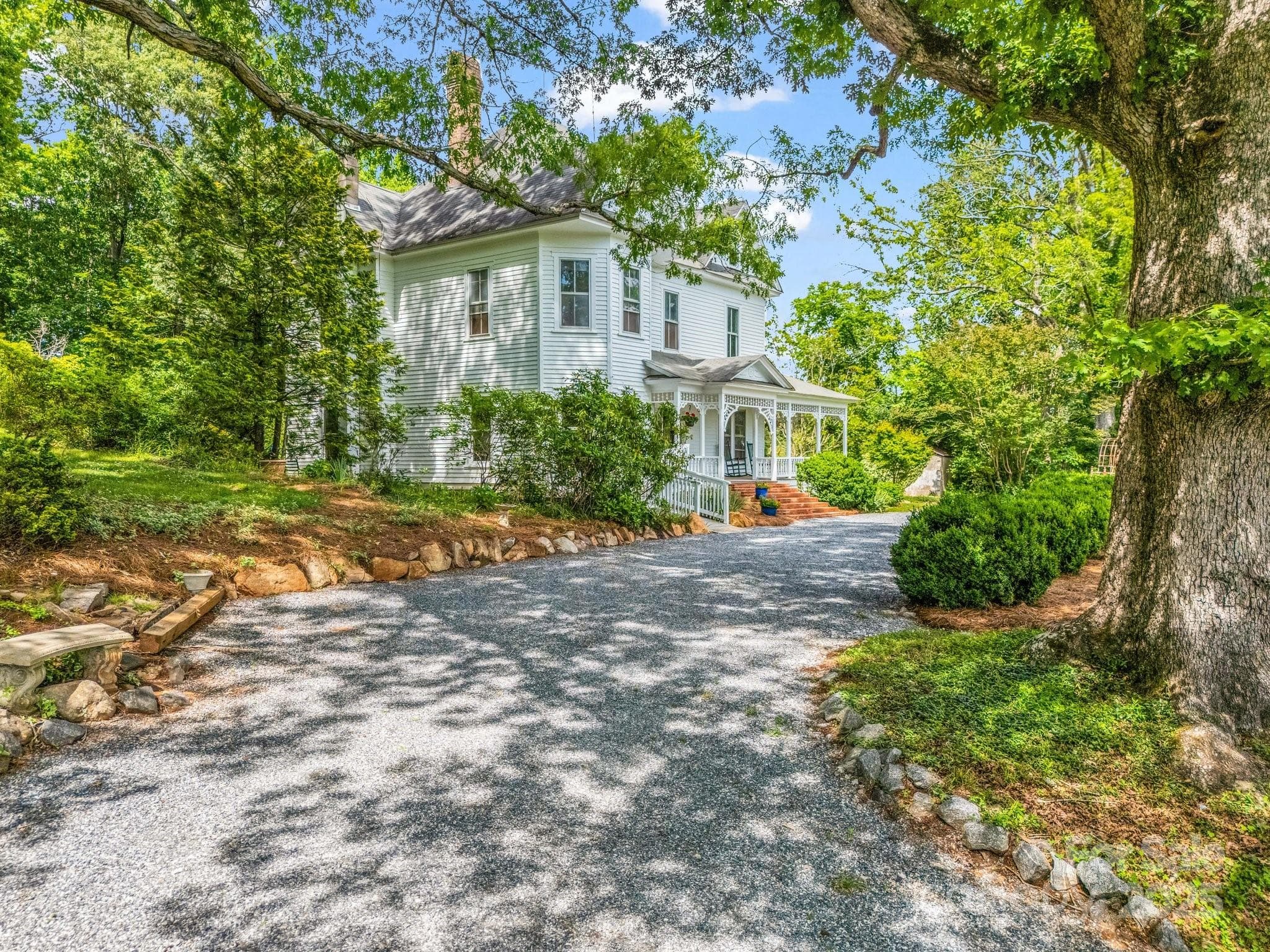 Ample parking to barns and home - Lake Lure