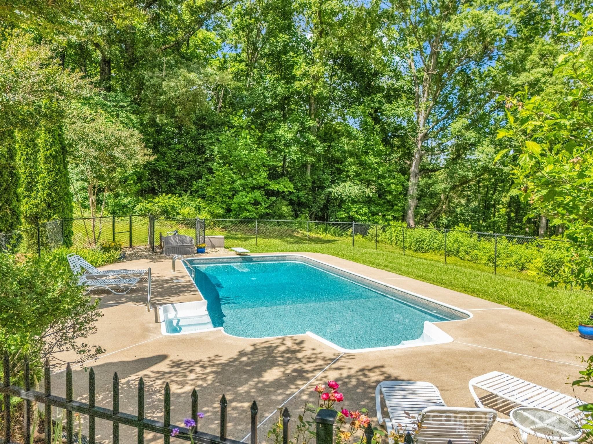 Pool view - Lake Lure