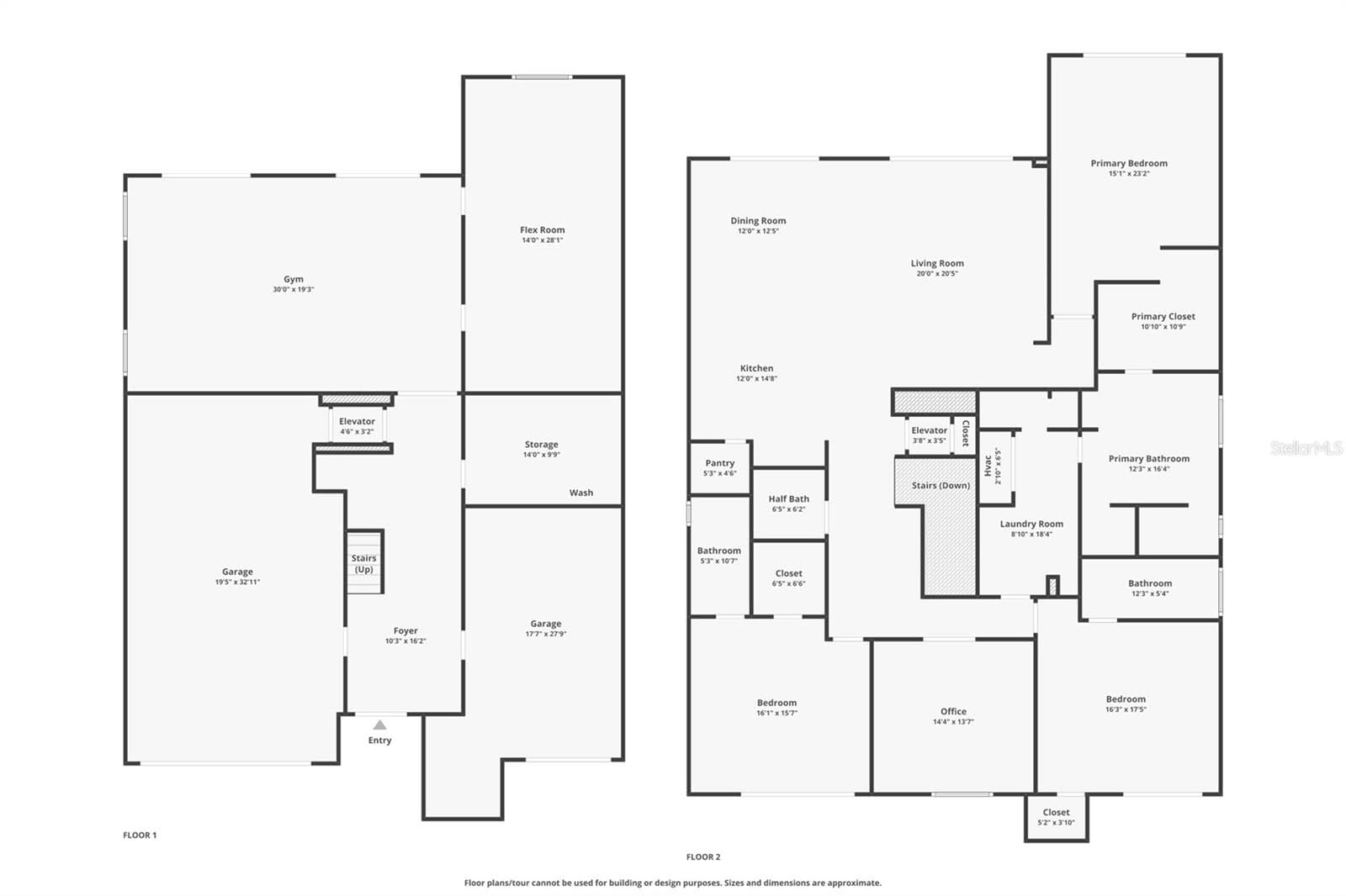 Floor Plan with approximate dimensions - 131 FOREST HILLS DR, REDINGTON SHORES