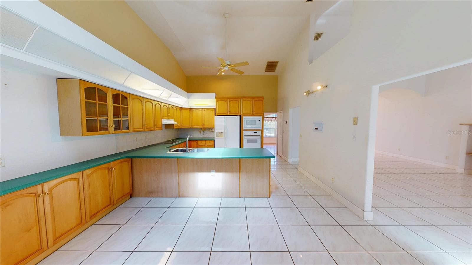 Kitchen w/Breakfast Nook - 2244 MAURITANIA RD, PUNTA GORDA
