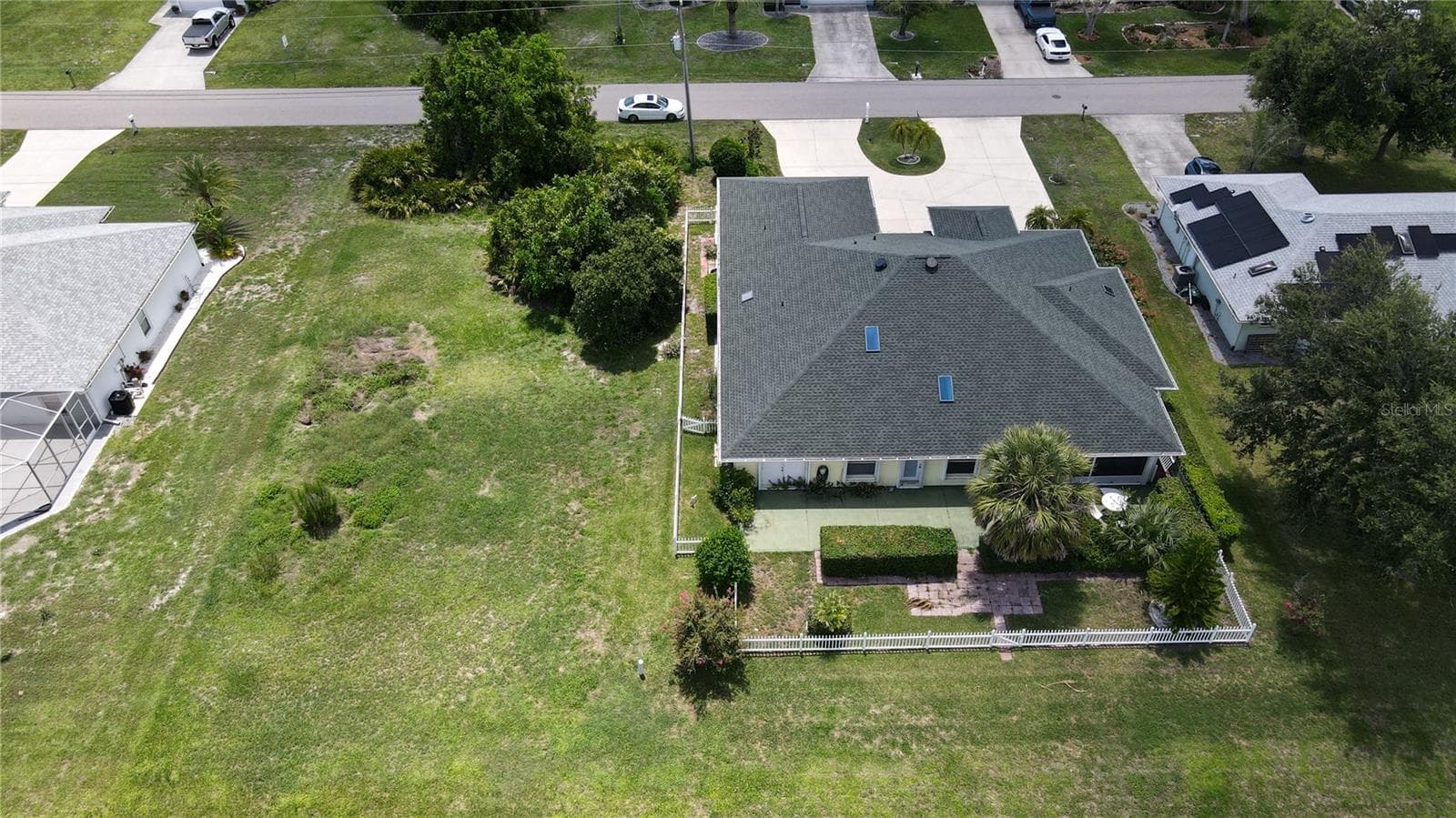 Aerial w/adjacent lot sold separately - 2244 MAURITANIA RD, PUNTA GORDA