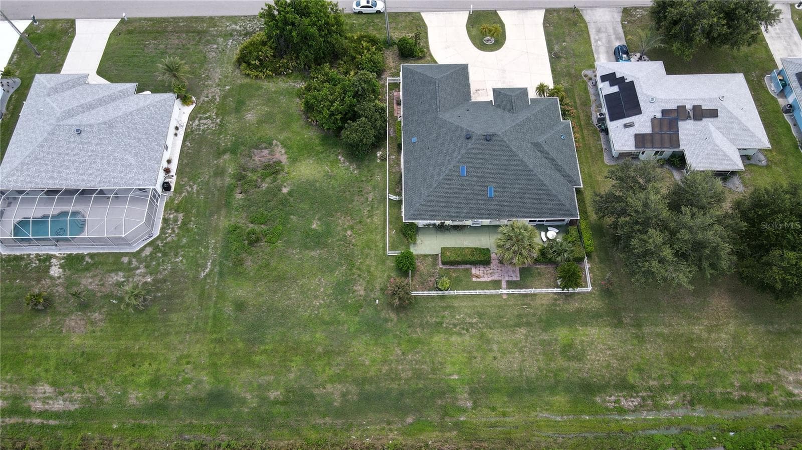 Aerial w/adjacent lot sold separately - 2244 MAURITANIA RD, PUNTA GORDA