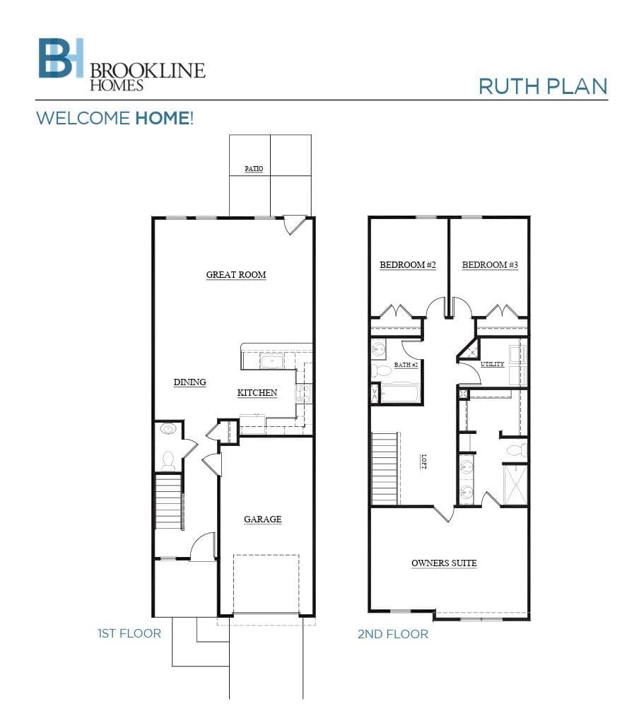 The "Ruth" floor plan - 2535 Ruby Dixon Crossing Drive, Gastonia