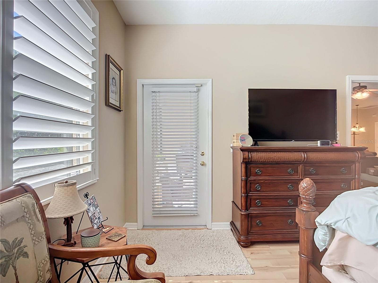 Door from the Primary Bedroom to the patio/backyard. - 3409 61ST TER E, ELLENTON