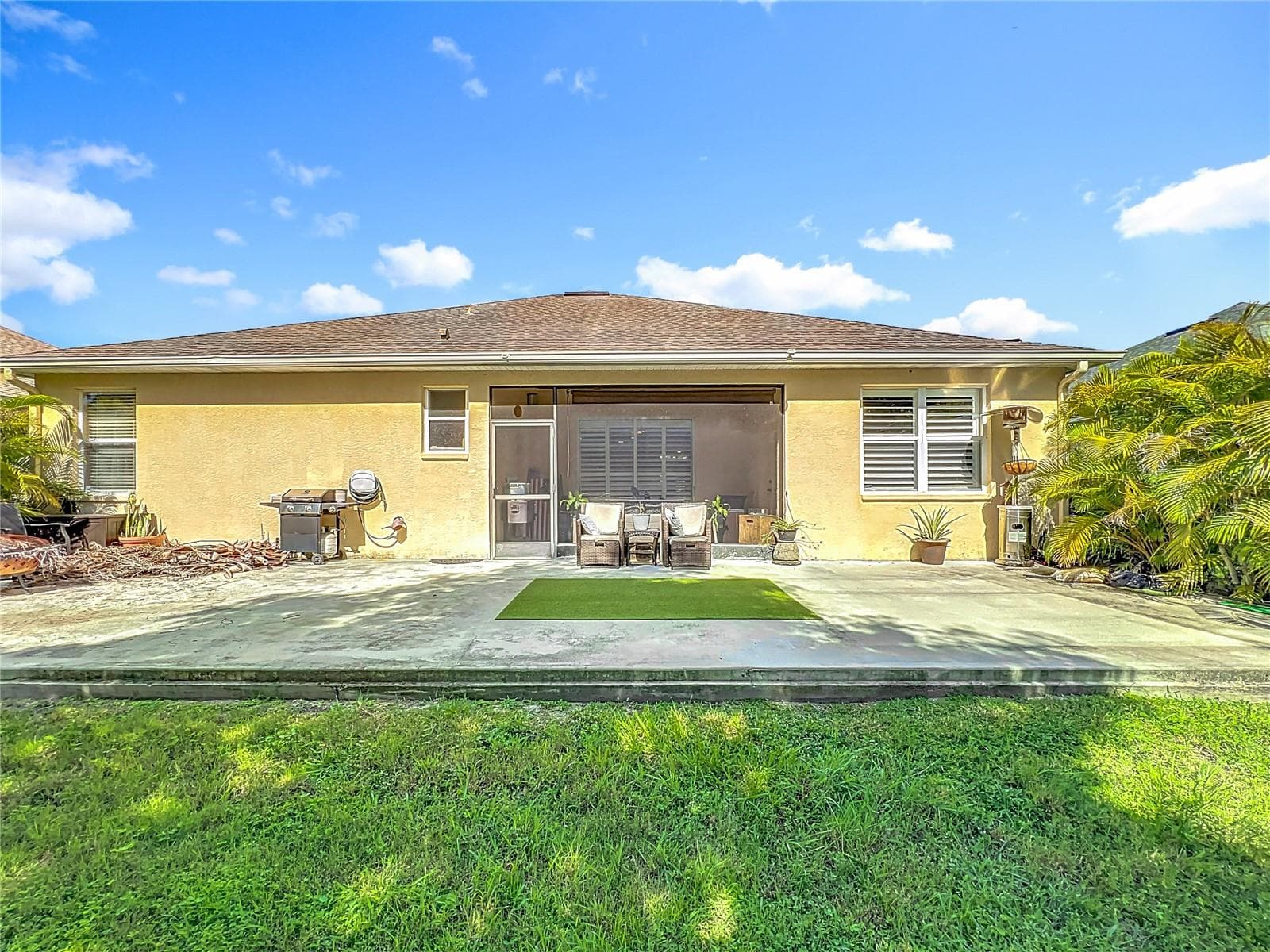 You can also screen in the back porch - concrete slab. - 3409 61ST TER E, ELLENTON