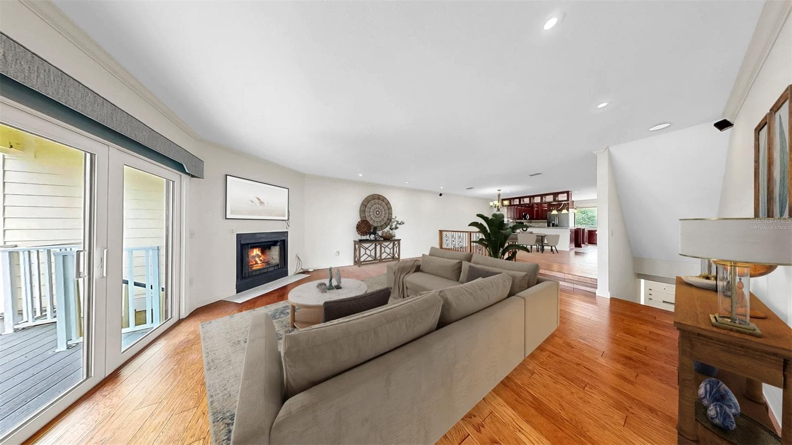 Virtually Staged Living Room - 459 HAVEN POINT DR, TREASURE ISLAND