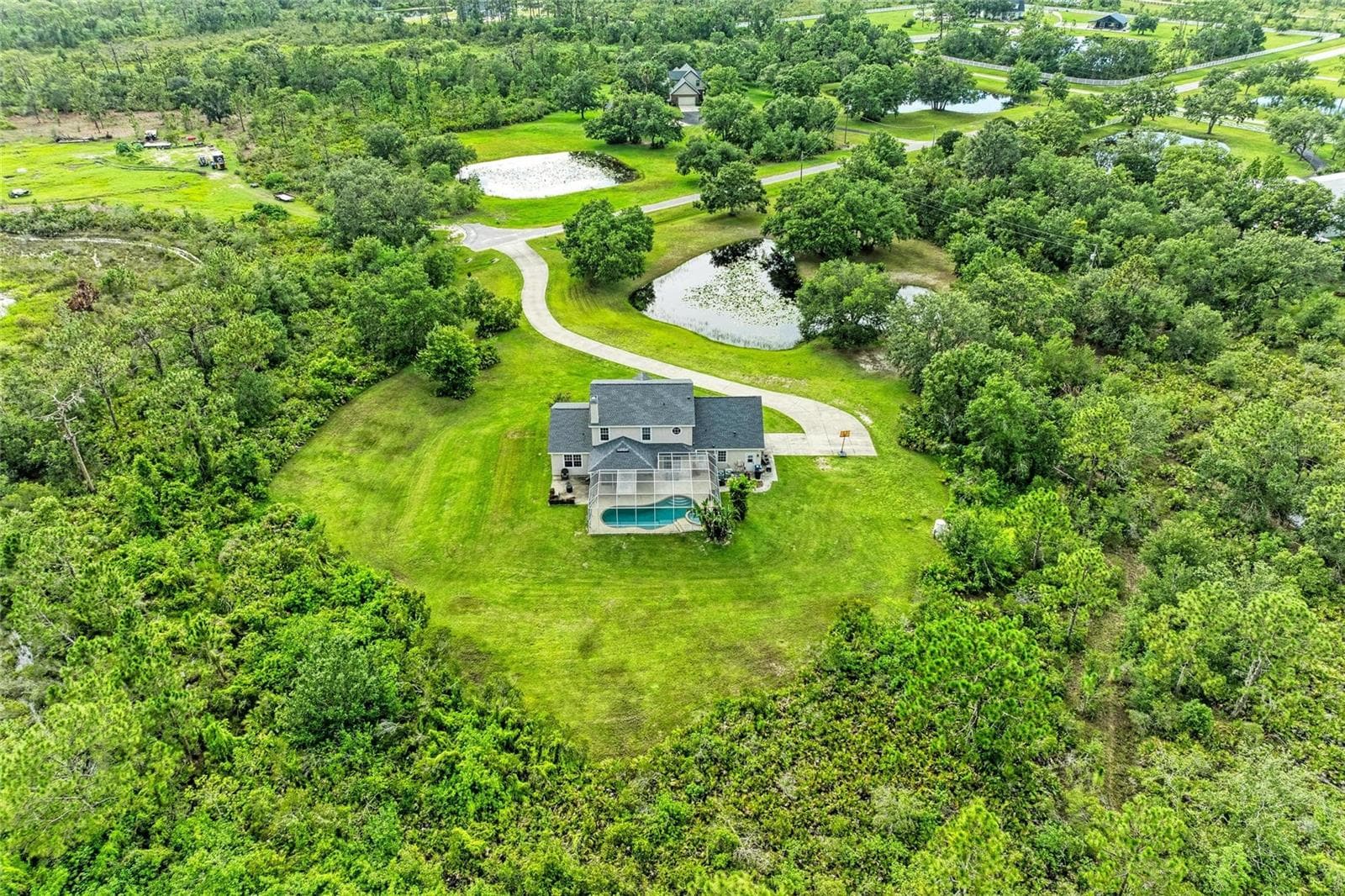 Rear Aerial of Home - 8331 241ST ST E, MYAKKA CITY