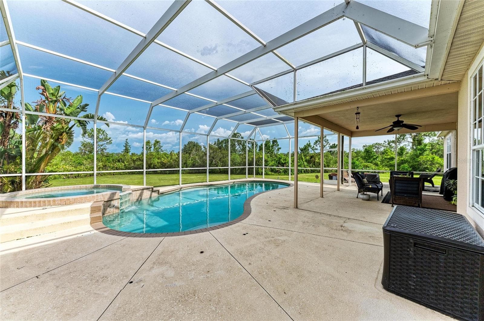 Covered Lanai and Pool Area - 8331 241ST ST E, MYAKKA CITY